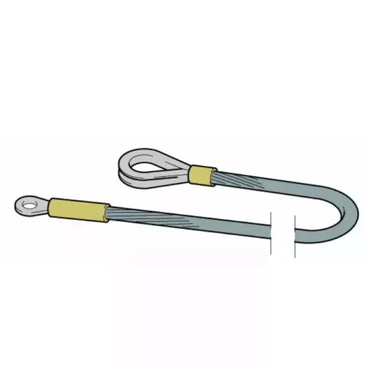 3128078197 Pull Rope: A rope used to pull or operate a mechanism