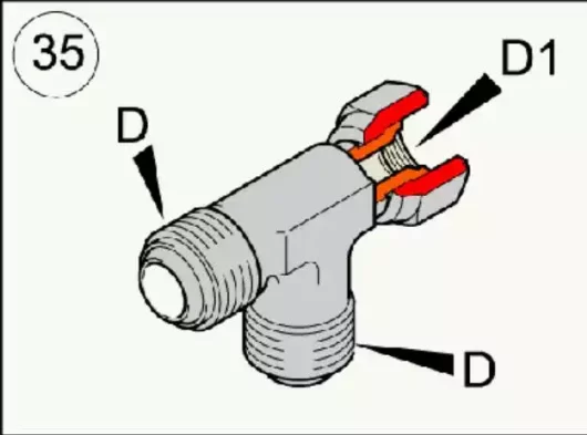 3176542700 Nipple: A short piece of pipe with external threads on both ends