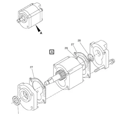 3222306369 路  Gear Pump: A type of hydraulic pump that uses gears to move fluid through a system.