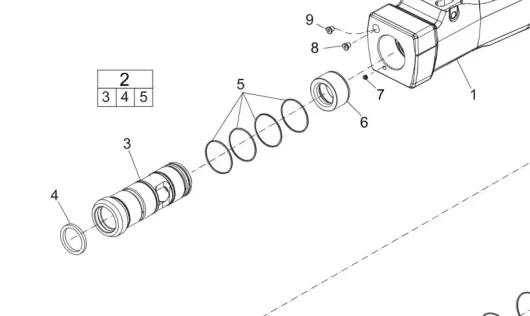 3315354080 路  路  Bushing Complete (酶90mm): A complete bushing assembly with a 90mm diameter.