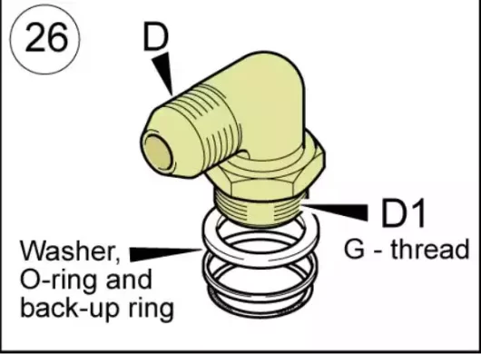 570509045 Nipple: A short piece of pipe with external threads on both ends