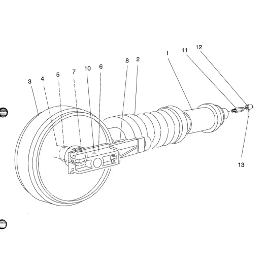 85306409 The front wheel of a vehicle or machinery